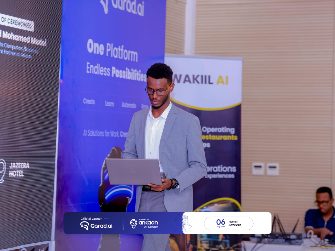Jabir demonstrating Garad AI